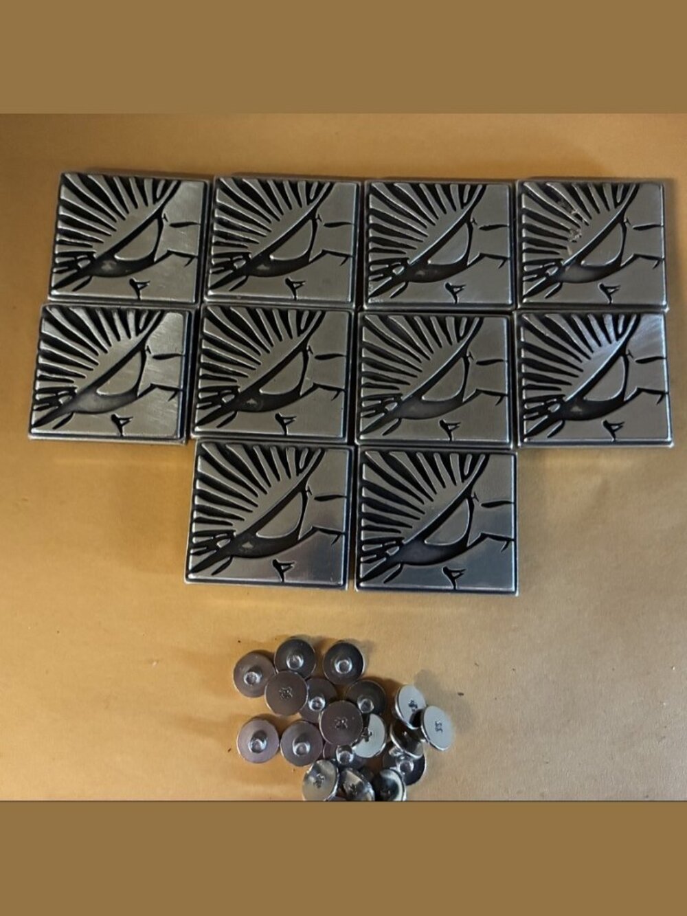 Roadrunner Conchos Lot 10 Screws 1-1/8 Inch New